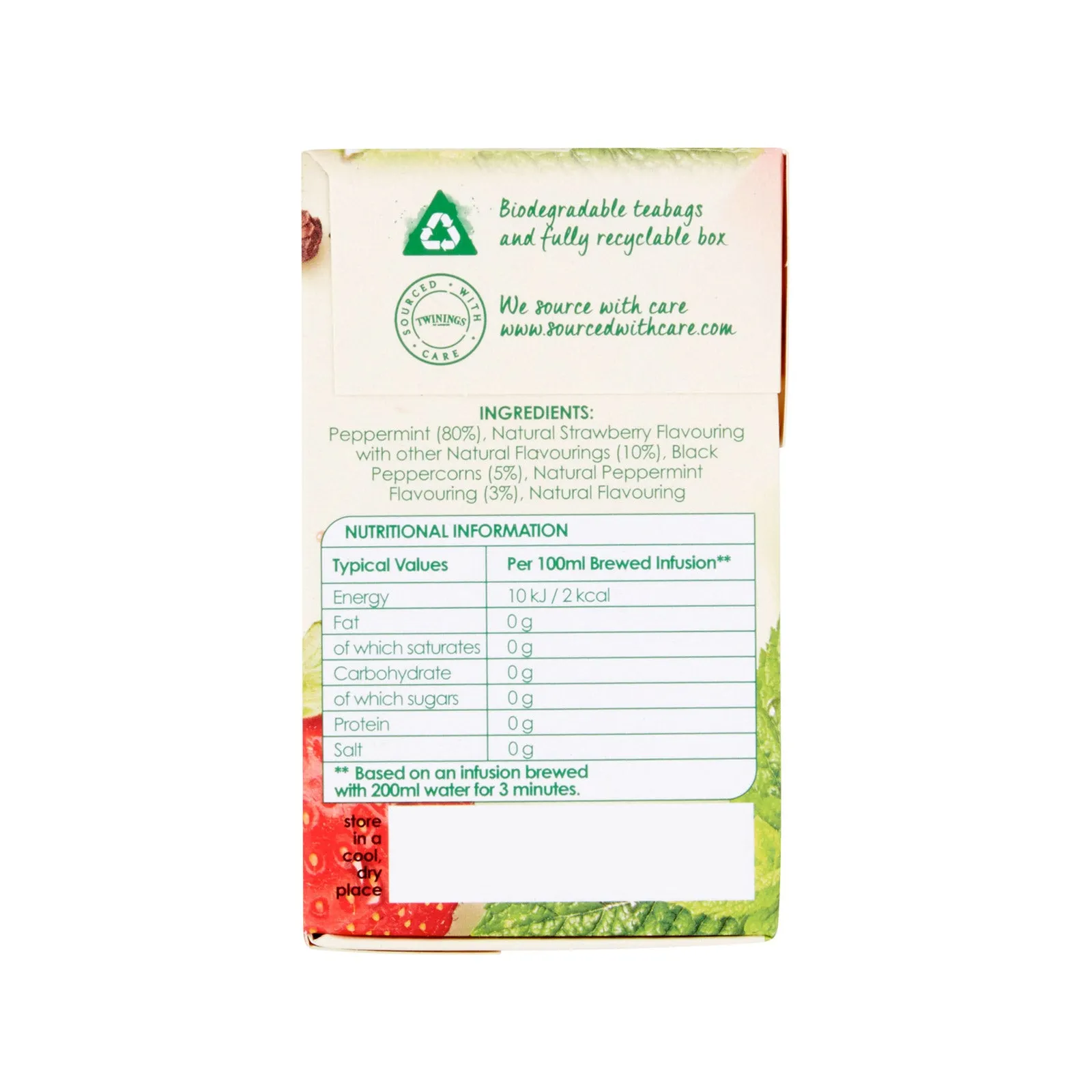 Peppermint & Strawberry - 20 Tea Bags