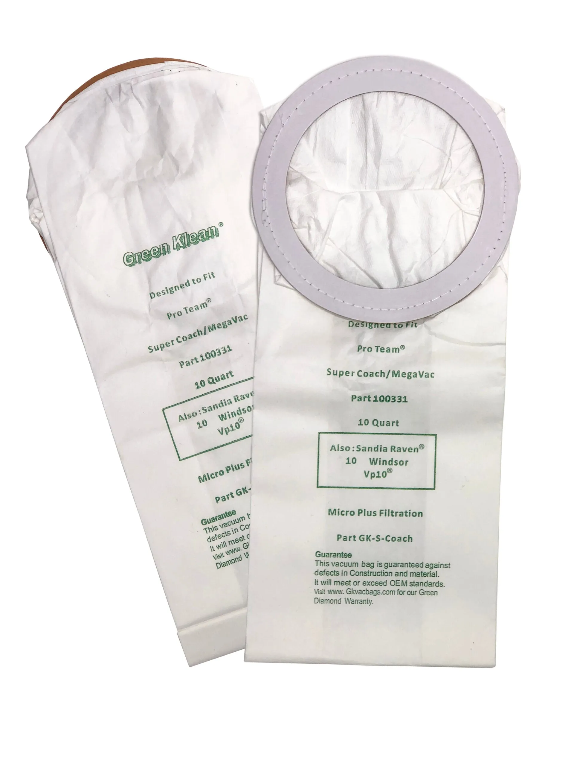PRO TEAM BACKPACK VACUUM BAGS SUPER COACH/10QT 10 PK