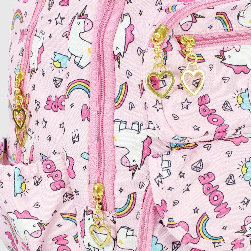 Rainbow Unicorns 18 Inches Backpack