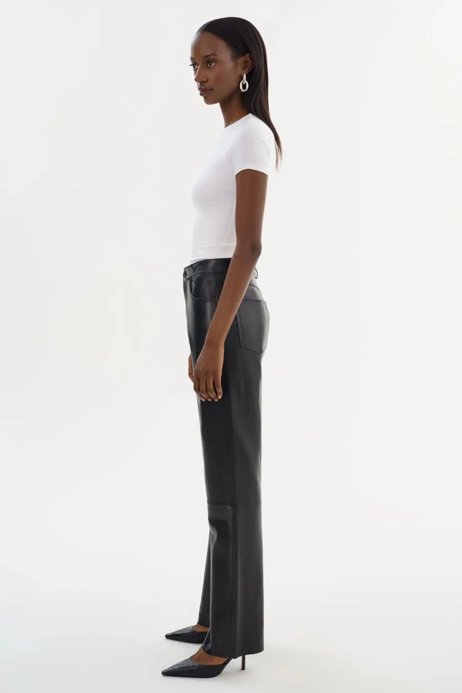 Shannon Leather Pant Black