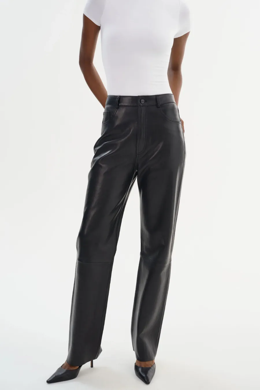 Shannon Leather Pant Black