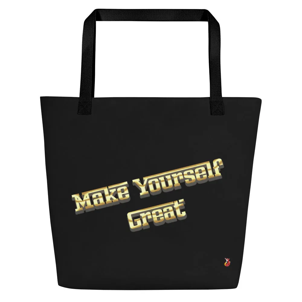 Snooty Fox Art Everyday Tote Bag - Make Yourself Great