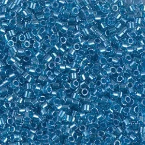 Sparkling Blue Lined Crystal  10/0 Delica || DBM-0905 ||  Delica Seed Beads