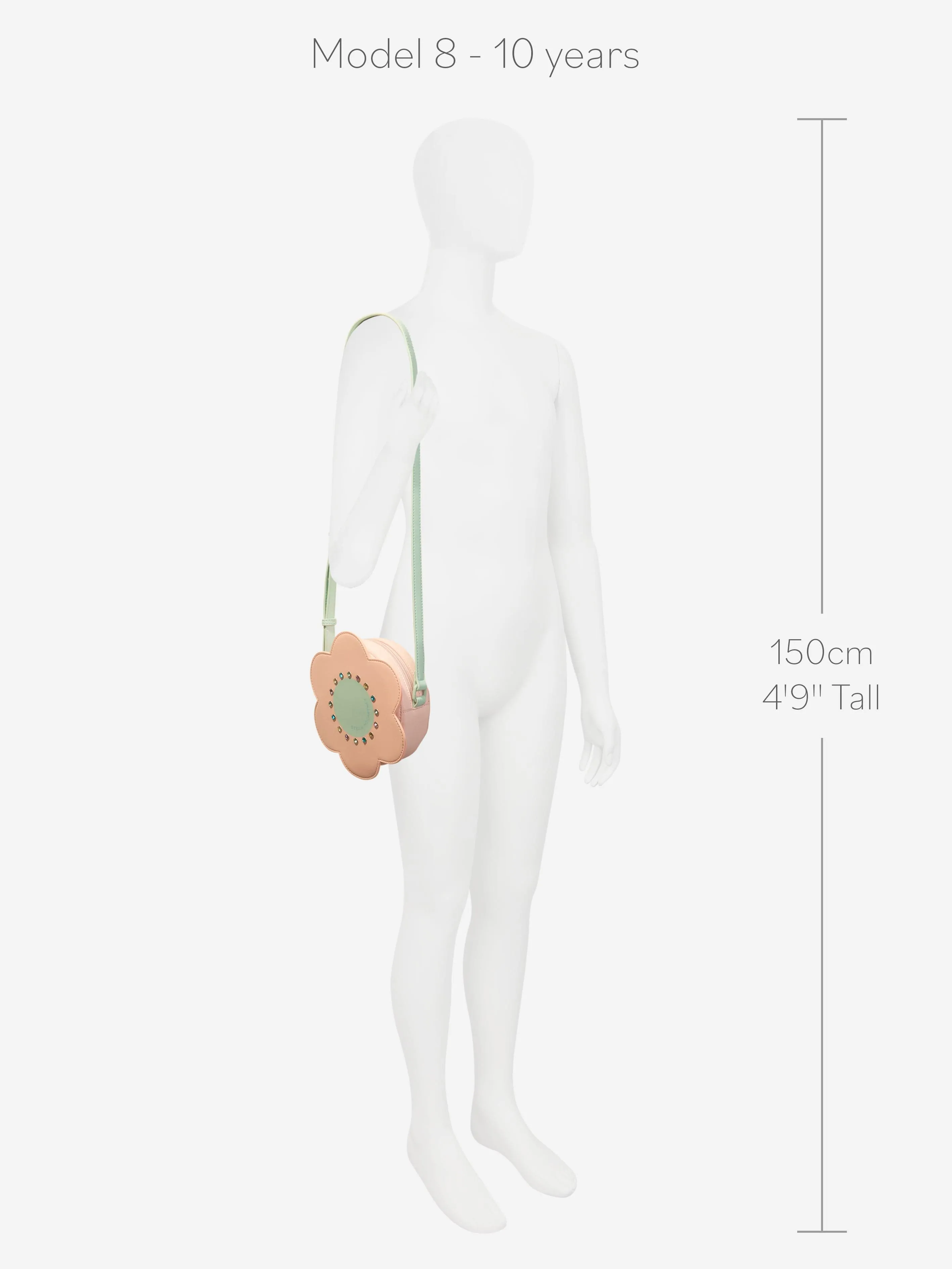 Stella McCartney Girls Flower Shoulder Bag in Pink (15cm)