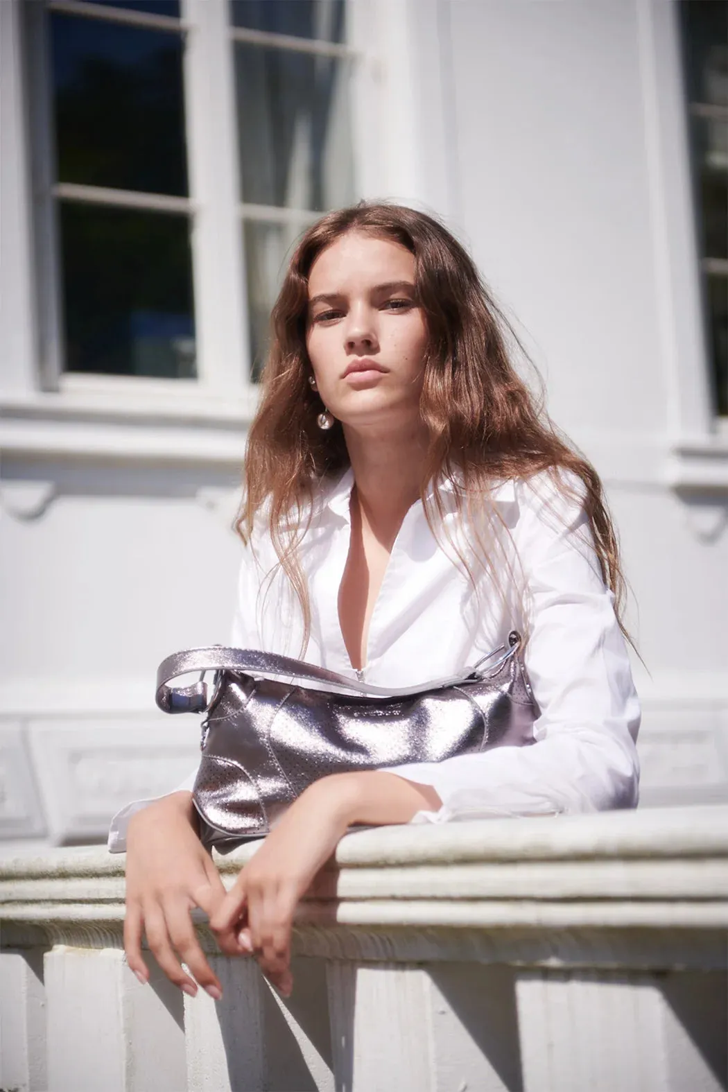 STELLA SHOULDER BAG - SILVER