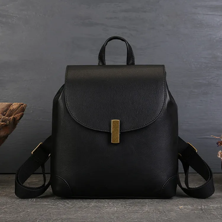 Stylish Ladies Small Leather Backpack Purse Leather Rucksack