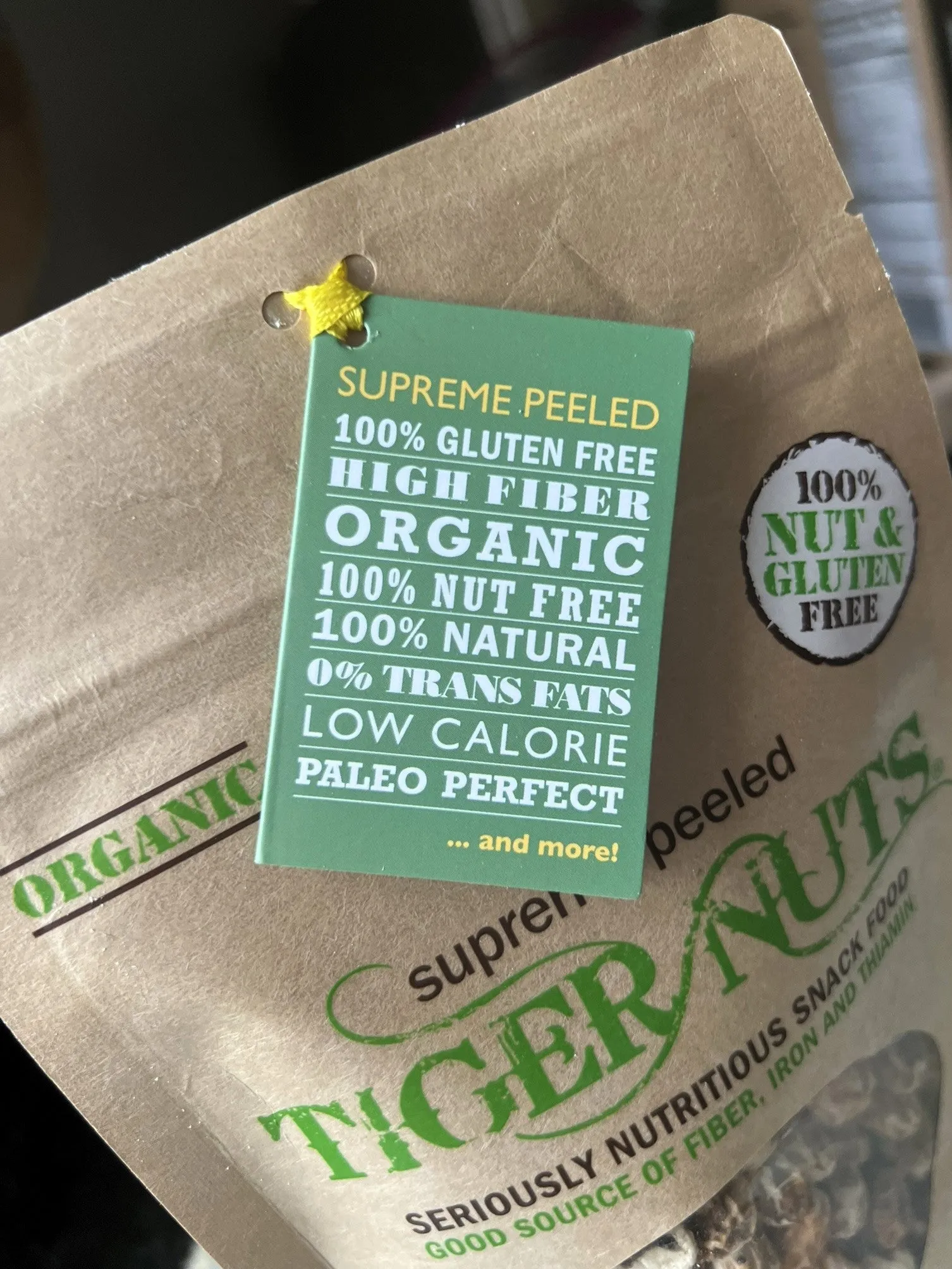 Tiger Nuts Supreme Peeled Tiger Nuts in 12 oz bags - 24 bags