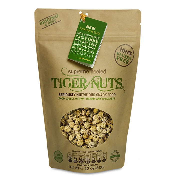 Tiger Nuts Supreme Peeled Tiger Nuts in 12 oz bags - 24 bags