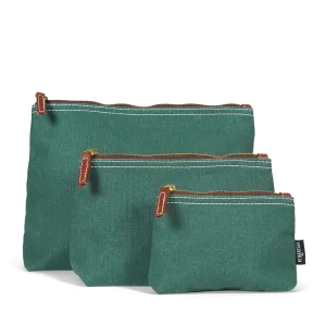 Travel Pouch - Waxed Hunter Green