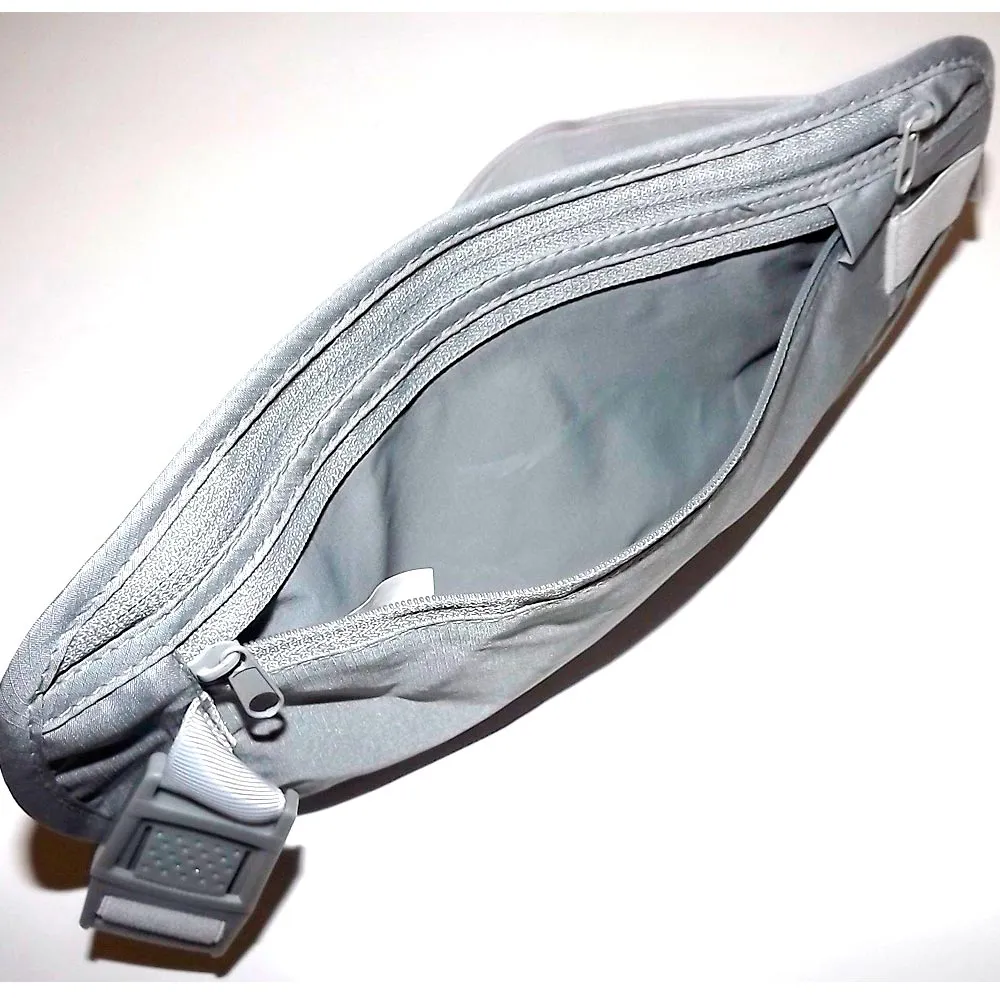 Travelon Undercover RFID Blocking Nylon Travel Waist Pouch Fanny Pack Grey New !