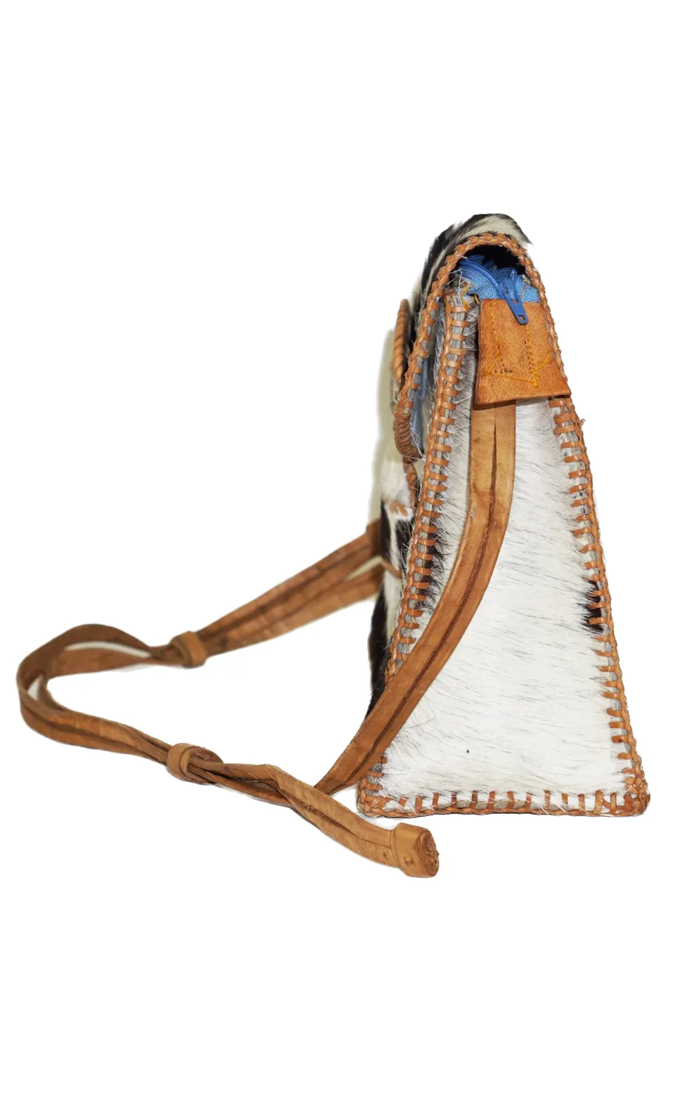 VINTAGE Custom Handmade Cowhide Fur Purse