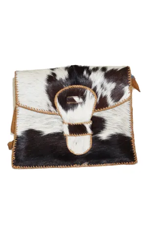 VINTAGE Custom Handmade Cowhide Fur Purse