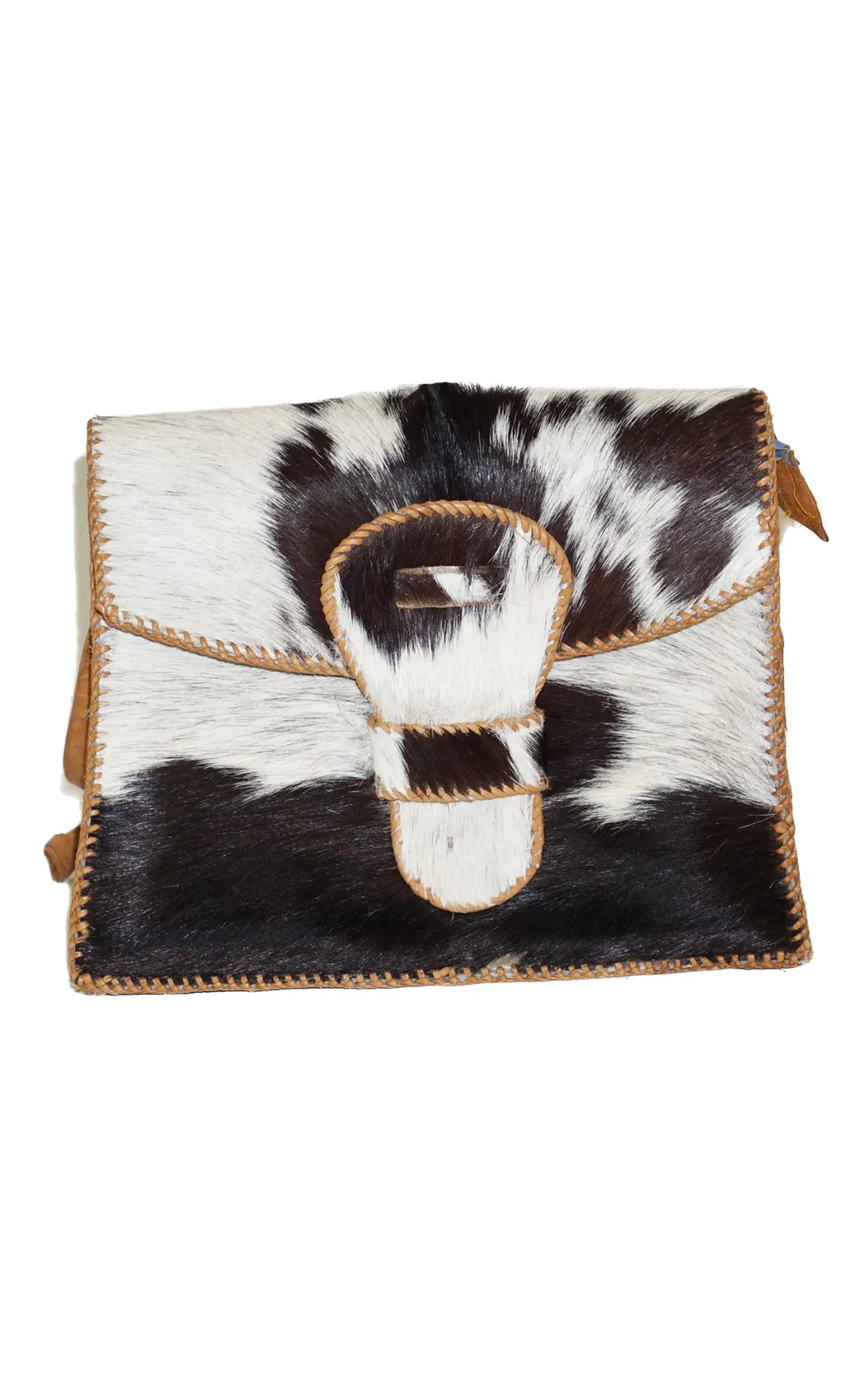 VINTAGE Custom Handmade Cowhide Fur Purse