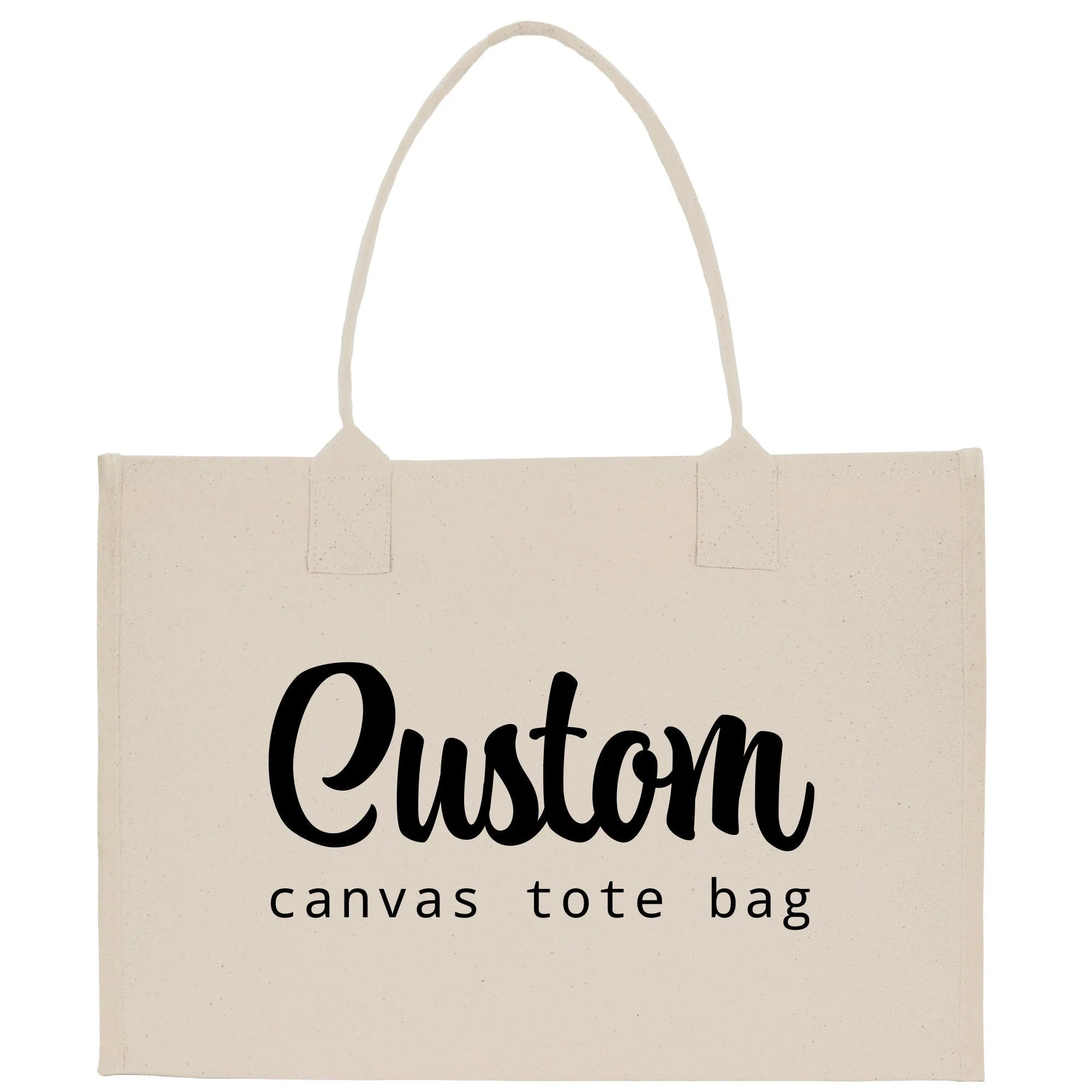 Wedding Custom Name Cotton Canvas Tote Bag Personalized Bridal Shower Gift Honeymoon Gift Customize Wedding Gift Bridesmaid Gift (PTB1014)